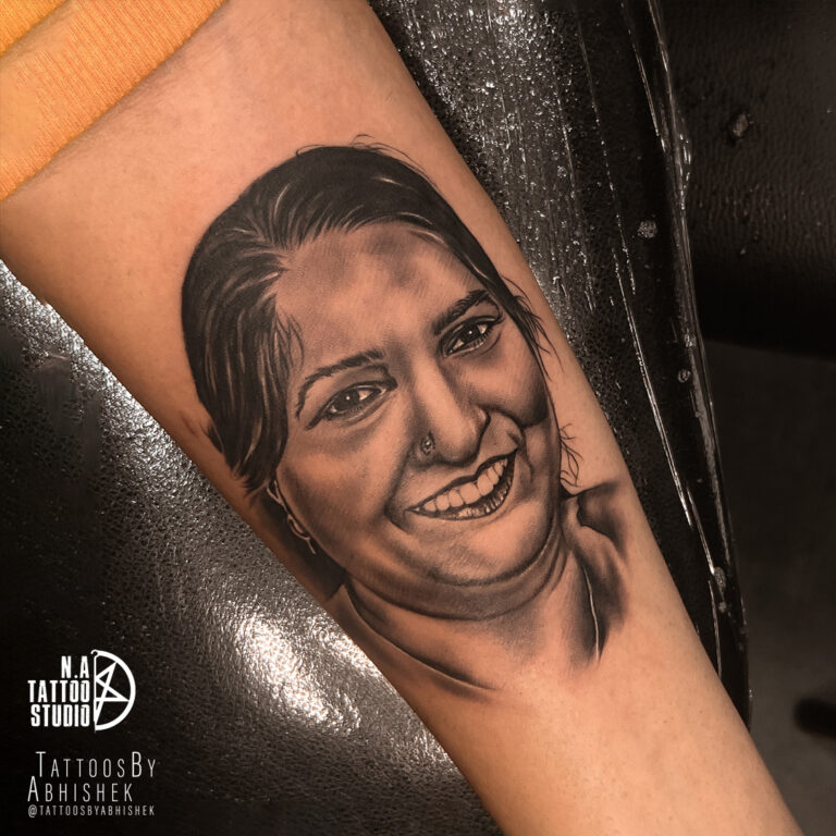 mother portrait tattoo realism
