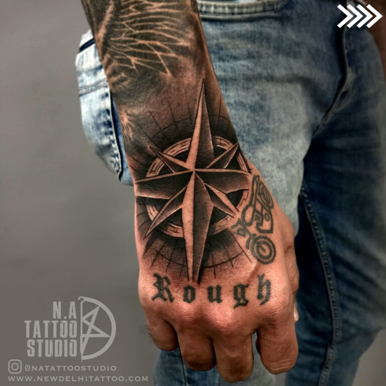 25 Brilliant Compass Tattoos for Men  Pulptastic