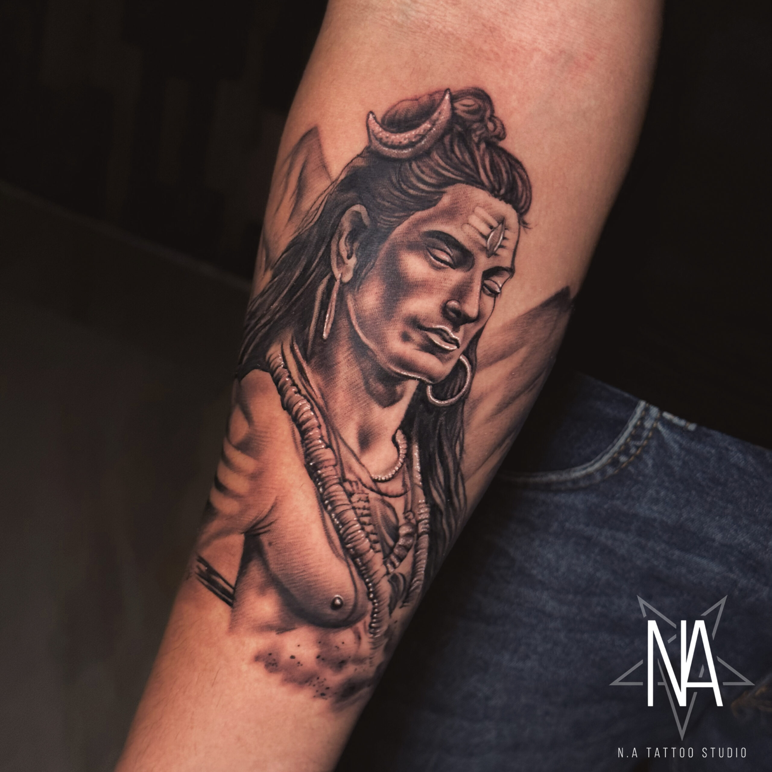 Ahimsam Yodha With Shiva Tattoo Waterproof Male and Female Temporary Body  Tattoo : Amazon.in: Beauty