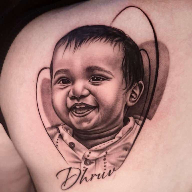 portrait baby abishek