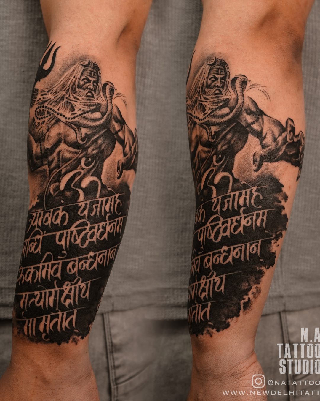 Crazy ink tattoo  Body piercing on Twitter Om and Mandala tattoo with  Gayatri mantra tattoo Done by tattoo artist Tarun gohil At crazy ink tattoo  studio Raipur India omtattoo mandalatattoo gayatrimantra 